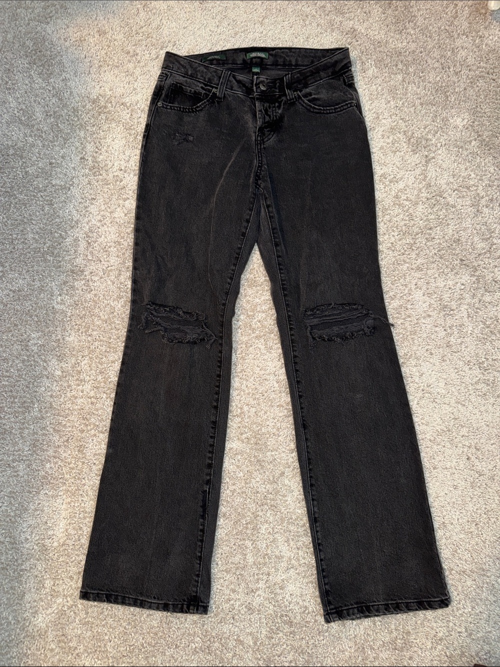wild fable Black distressed bootcut jeans